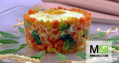 Яичница — глазунья с овощами Яичница — глазунья с овощами