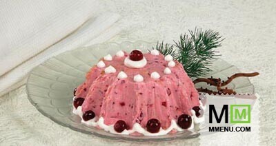 Творожно-клюквенный десерт Творожно-клюквенный десерт