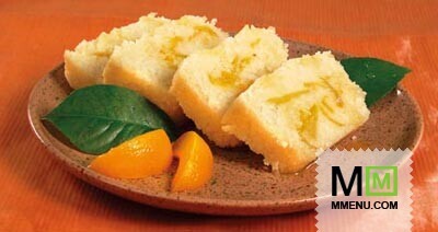 Рулет из риса с персиками Рулет из риса с персиками