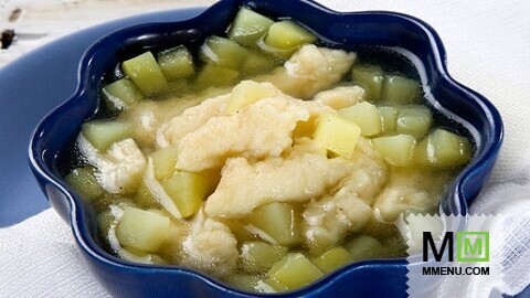 Суп картофельный с галушками Суп картофельный с галушками