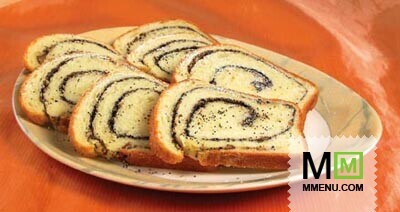 Рулет-кекс с маком и орехами Рулет-кекс с маком и орехами