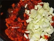 Приготовление блюда по рецепту - Чечевичная похлебка с тыквой из мультискороварки. Шаг 6