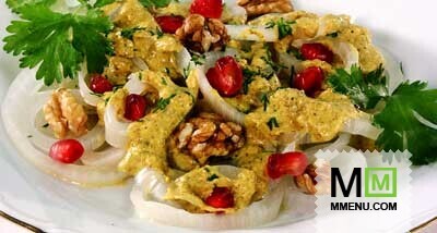 Запеченный лук с орехами Запеченный лук с орехами