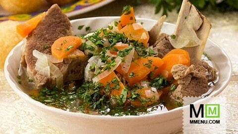 Сорпа (мясо, тушенное с овощами в горшочке)