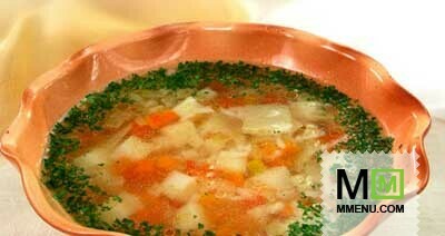 Рисовый суп с овощами