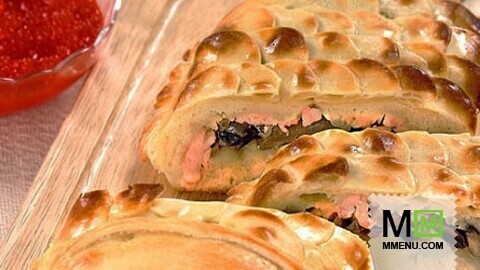 Кулебяка с семгой Кулебяка с семгой