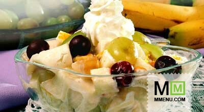 Салат с сыром и фруктами Салат с сыром и фруктами