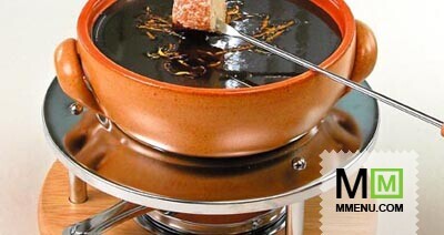 Шоколадно-апельсиновое фондю Шоколадно-апельсиновое фондю
