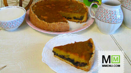 Тыквенный пирог с черносливом