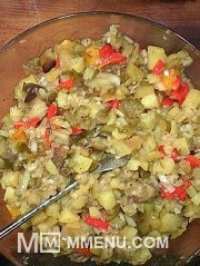 Приготовление блюда по рецепту - Салат из баклажанов и запечённых овощей. Шаг 10