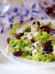 Приготовление блюда по рецепту - Салат с Дор блю и виноградом .. Шаг 7