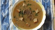 Рецепт - Картофельный суп-пюре с шампиньонами.