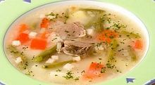 Рецепт - Суп густой с зеленой фасолью