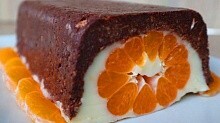 Рецепт - Тортик без выпечки Мандарин