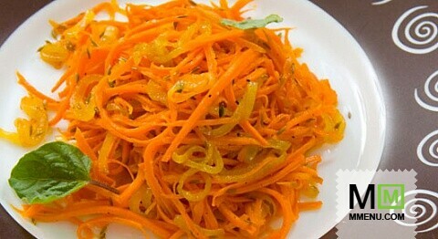 Морковный салат с перцем чили