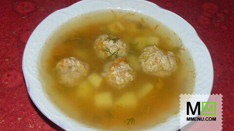 Суп с фрикадельками - рецепт от Виталий
