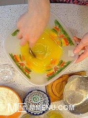 Приготовление блюда по рецепту - Апельсиновые квадратики. Шаг 4