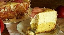 Рецепт - Пирог с творогом и нектаринами 