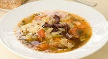 Рецепт - Овощной суп с фасолью (2)