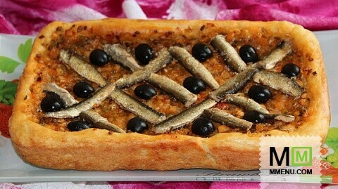 Прованский луковый пирог "Писсаладьер"