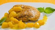 Рецепт - Шницель из индейки с соусом манго