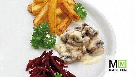 Гарнир из свеклы, картофеля и грибов Гарнир из свеклы, картофеля и грибов
