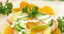 Рецепт - Салат с апельсинами