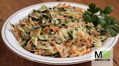 Овощной салат из кольраби - Видео рецепт