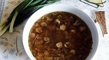 Рецепт - Суп из лесных грибов.