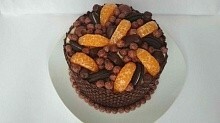 Рецепт - Шоколадный торт с мандариновым кремом