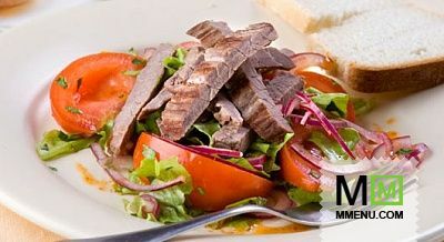 Рецепт - Теплый салат с говядиной гриль