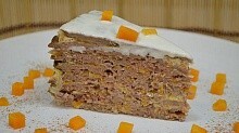 Рецепт - Печеночный торт с тыквой 