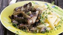 Рецепт - Жаркое из мяса кабана с грибами