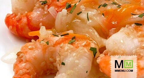 Креветки под маринадом с кунжутом Креветки под маринадом с кунжутом