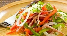 Рецепт - Салат с салями