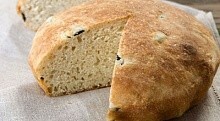Рецепт - Хлеб с сыром фета и маслинами