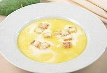 Рецепт - Суп молочный с гренками