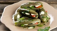 Рецепт - Баклажаны, квашенные с зеленью