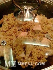 Приготовление блюда по рецепту - Рис с курицей и карри. Шаг 6