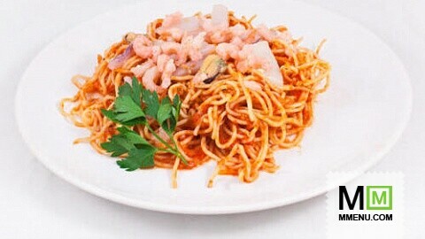 Спагетти с дарами моря