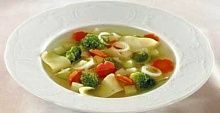 Рецепт - Суп куриный с лапшой и овощами