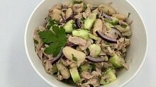Рецепт - Салат из тунца и фасоли