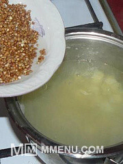 Приготовление блюда по рецепту - Постный гречневый суп. Шаг 5
