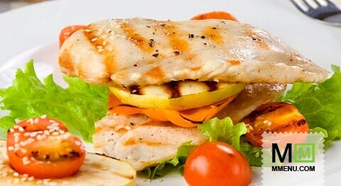 Курица с яблоками и перцем Курица с яблоками и перцем