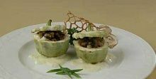 Рецепт - Патиссоны, фаршированные грибами