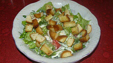 Рецепт - Сытный салат с латуком