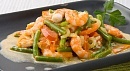 Рецепт: Рагу из стручковой фасоли с креветками
