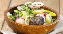 Рецепт - Картофельный салат с колбасой
