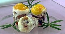 Рецепт - Яйца, запеченные с грибами