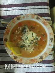 Приготовление блюда по рецепту - Мясной суп с томатами. Шаг 9